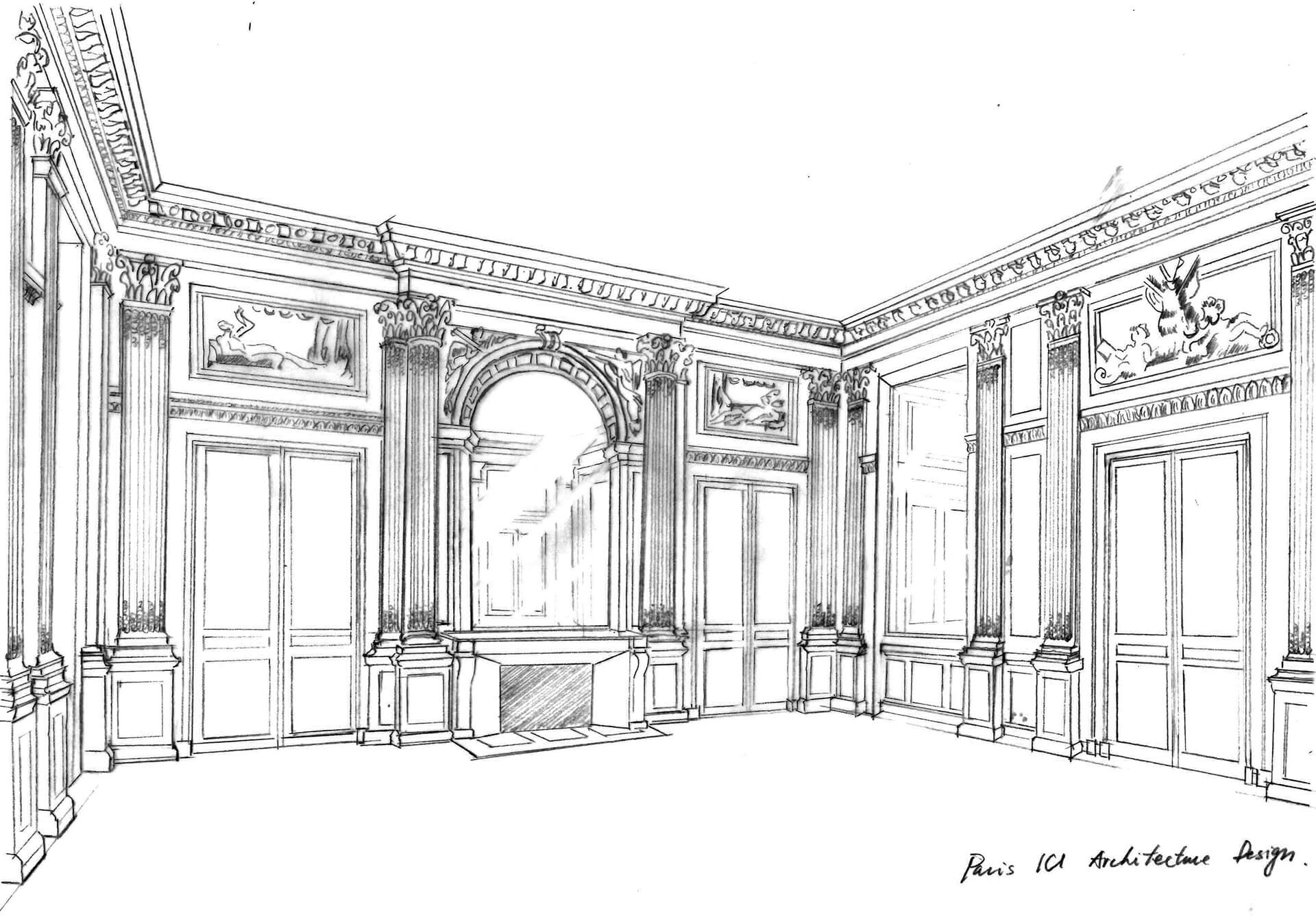 Architecture Interieur Salon Classique Paris